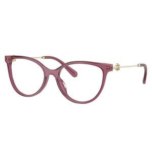 Tory Burch TY 2149U 3179 Berry Transparent Plastic Cat-Eye Eyeglasses 53mm